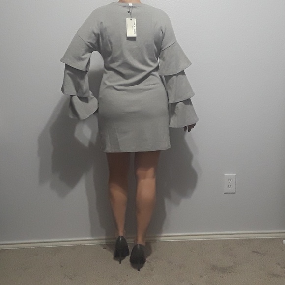 Allison New York Ruffle-Tiered-Sleeve Mini Dress - Picture 2 of 8